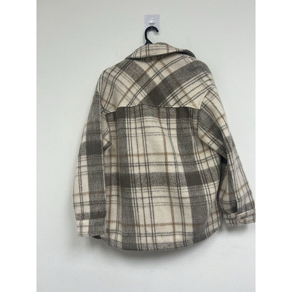 Zara Overshirt Jacket Plaid Buttons Flap Pockets Collar Size XS Ref 3811/040/450 - Picture 6 of 6